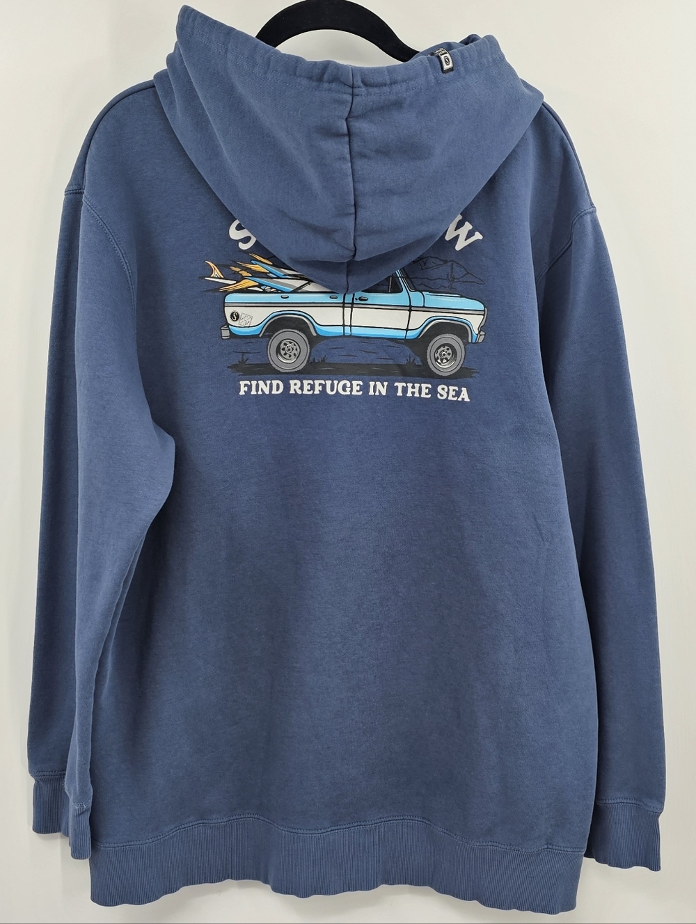 Salty Crew Blue Hoodie Size Large - Picture 9 of 9